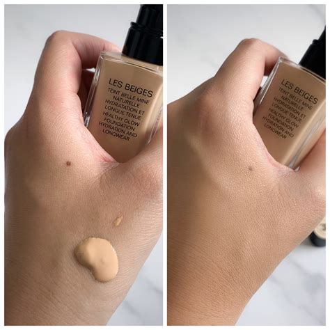 chanel les beiges healthy glow foundation hydration and longwear|Chanel healthy glow foundation reviews.